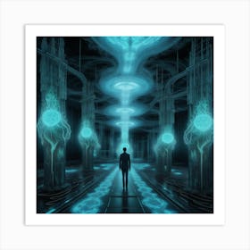 Futuristic Spaceship Art Print