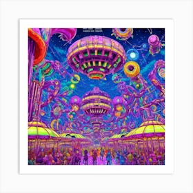 Psychedelic Carnival Art Print