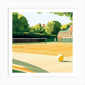 Courtside Oasis Art Print