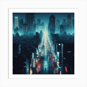 Futuristic City 8 Art Print