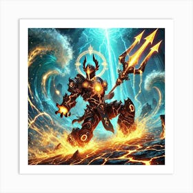 Abyssal Knight 2 Art Print