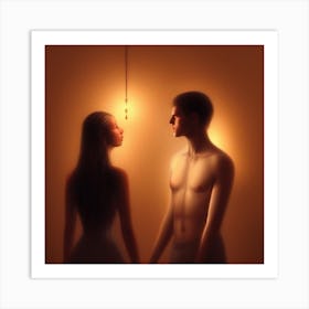 Man And A Woman Art Print