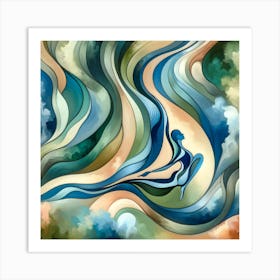 Abstract Of A Woman Art Print