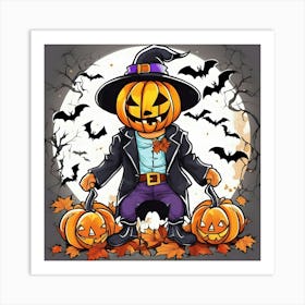 Halloween Pumpkin 3 Art Print