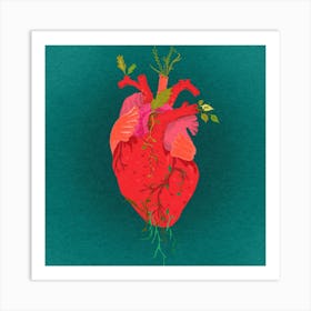 Heart Square Art Print