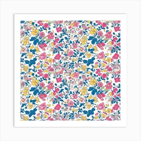 Heather Heaven London Fabrics Floral Pattern 5 Art Print