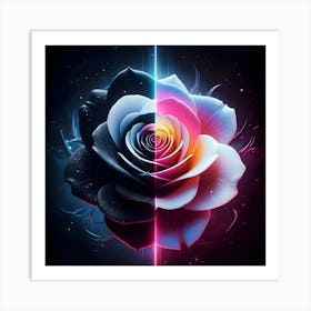 Two Roses Art Print