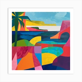 Abstract Travel Collection Ambergris Caye Belize 3 Art Print