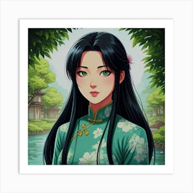 Oriental Woman Art Print