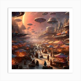 Alien City Art Print