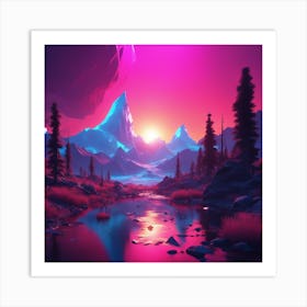 Mountain Landscape Art Print