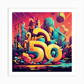 50th Anniversary Hip Hop Art Print