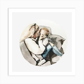 Mother And Child 9 Art Print