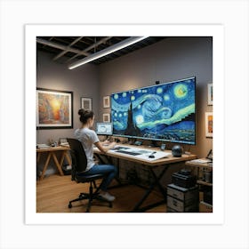 Starry Night Art Print