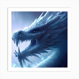 Ice Dragon Art Print