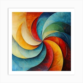 Abstract Spiral Painting Art Art Print