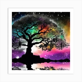 Tree In The Sky 17 Art Print