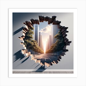 Hole In The Wall Art Print