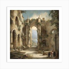 Ruins Of Rome Art Print