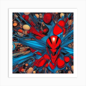 Spider-Man In Action Art Print