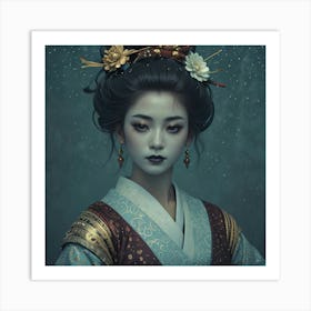 Creative Geisha Artwork 8 Art Print