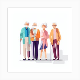 Old People 8 Art Print