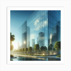 Modern Office Building Art Print