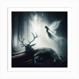 Fairy In The Forest 1 Art Print