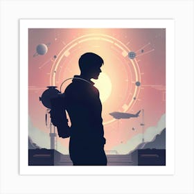 Space Traveler Art Print