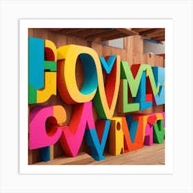 Alphabet Wall Art Print