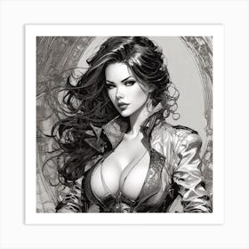 Pencil Art Beauty Art Print