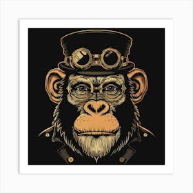 Steampunk Monkey 18 Art Print