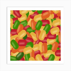 Candy Jellybeans Art Print