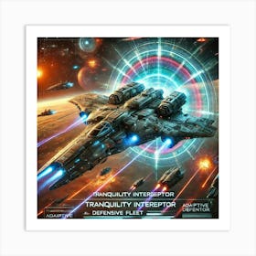 A Sci Fi Depiction Tranquility Interceptor 1 Art Print