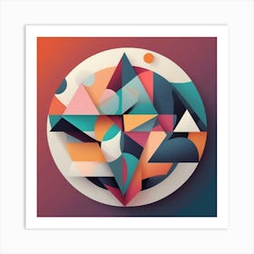 Abstract Geometric Pattern Art Print