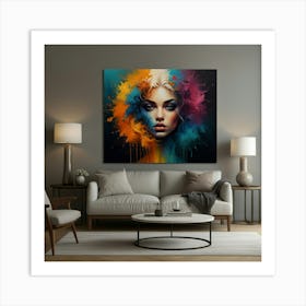 Beautiful Living Room Canvas Art 2 Art Print