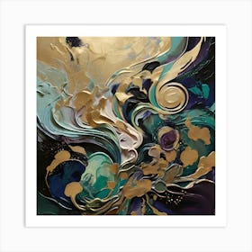 A Dramatic Abstract Painting 3 Art Print