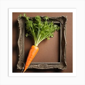 Carrot In Frame Art Print