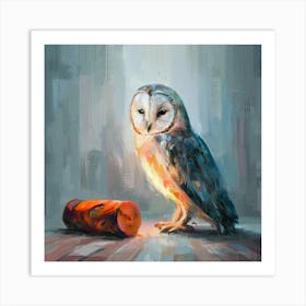 Barn Owl 1 Art Print