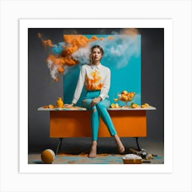 ((( Capture Dynamic Splashes Of Art In A Fashion P (2) Art Print