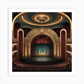 Theatre Interior 3 Art Print