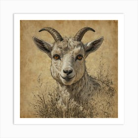 Goat Print 1 Art Print