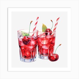 Cherry Martini 4 Art Print