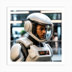 Man In A Space Suit 3 Art Print