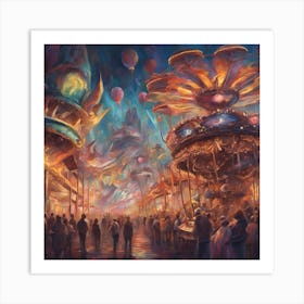 Carousel Art Print