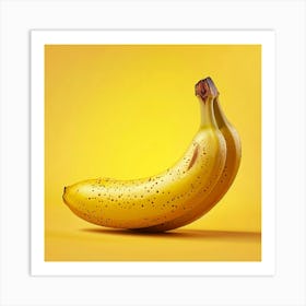 Banana Fruit Yellow Diet Fresh Healthy Lifestyle Nutrition Organic Potassium Ripe Snack Tropical Fruit Art Print