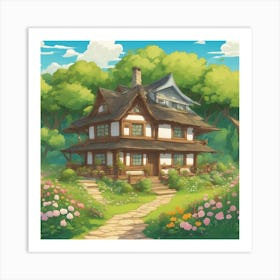 House In The Forest 1 Art Print