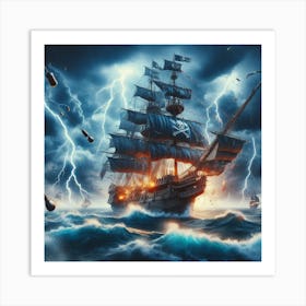 Pirates ship 2 Art Print