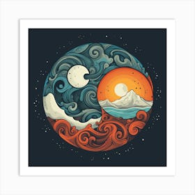 Yin Yang 12 Art Print