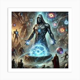 A Dramatic Sci Fi Scene Depicting The Creation Of Archon Vortex Art Print